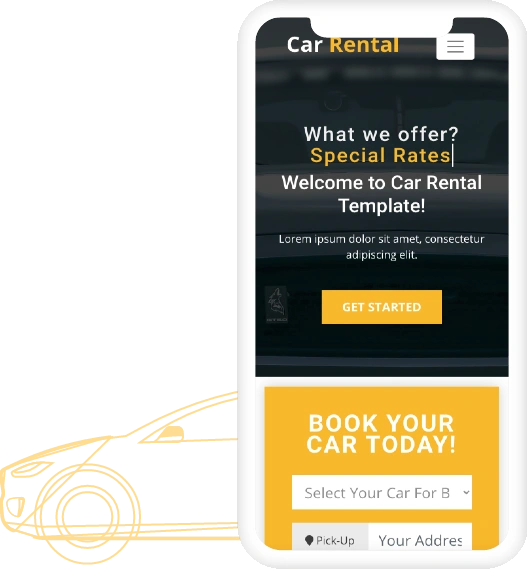 Car rental website and mobile app ready script